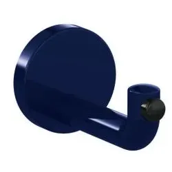 Hewi 477 Wandhaken 477.90.03550 100mm, Türpuffer schwarz, stahlblau