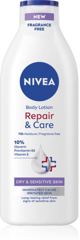 NIVEA Repair & Care Sensitive lait corporel apaisant pour peaux sèches et sensibles 400 ml