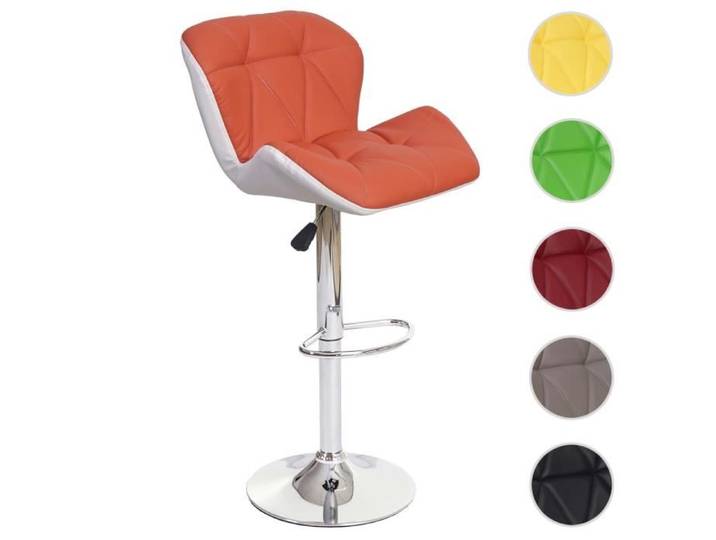 MCW Tabouret de bar MCW-A92 simcuir couleur terre cuite