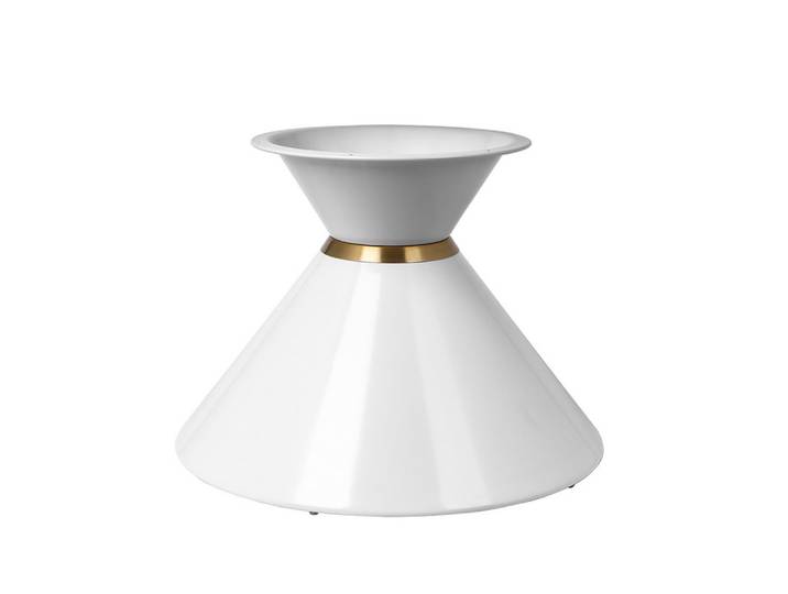 Prima-Online Tischbein Metall Tischgestell DIY Sanduhrform Tischbasis aus Stahl Ohne Platte