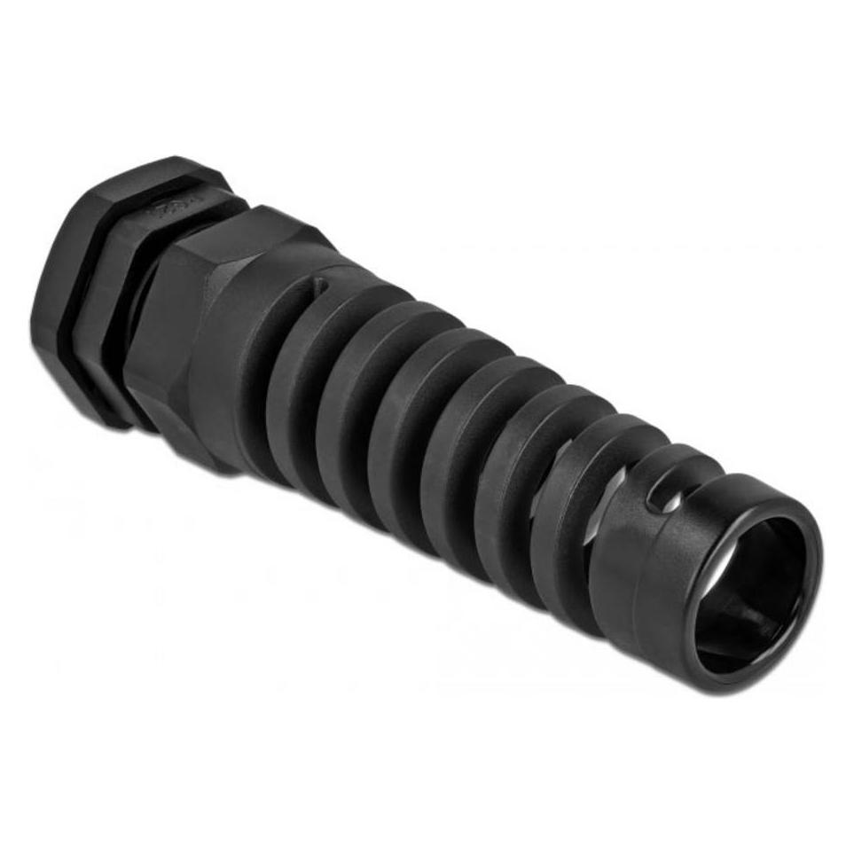 Delock Kabelverschraubung mit Zugentlastung PG21 schwarz (60349)