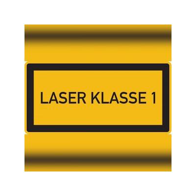 König Werbeanlagen Hinweisschild, Laser Klasse 1 - 105x52 mm Folie selbstklebend