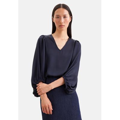 Tunika SEIDENSTICKER, Damen, Gr. 42, blau, 75% Acetat, 25% Polyester, unifarben, Tuniken