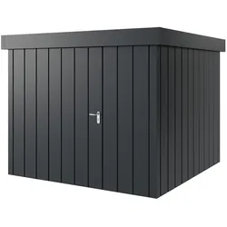 Hörmann Metall-Gerätehaus "Juno" mit Flachdach, JFD10 - Modern, 262 x 262 cm (B x T),anthrazit,
