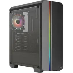 AeroCool Genesis-A-BK-v2 (ATX, mATX, Mini-ITX), PC Gehäuse, Schwarz