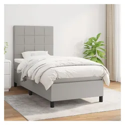 vidaXL, Boxspringbett, Jaburos (Block mit Quadraten) (80 x 200 cm)