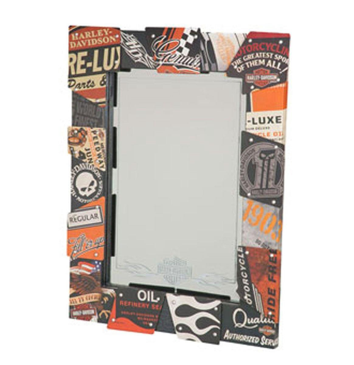 Harley-Davidson Vintage Tin Sign Spiegel voor aan de muur