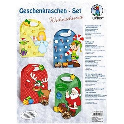 URSUS Geschenktaschen Geschenktaschen-Set, Weihnachtszeit