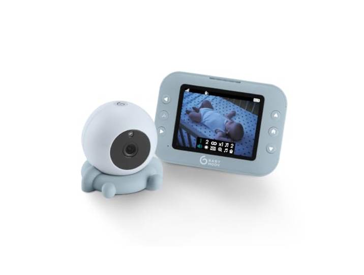 Babymoov Draadloze Babyfoon met Camera YOO Roll - Oplaadbare batterijen - Autonomie 10 u - Scherm 3,5 Infrarood kwaliteit - Slaapliedjes - Bereik 300 m - Levenslange garantie