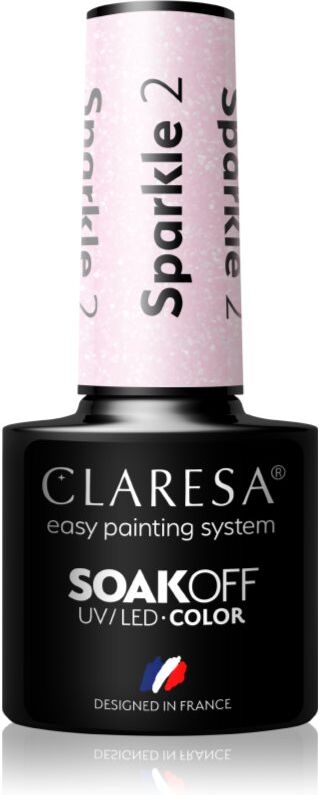 Claresa SoakOff UV/LED Color Sparkle gel nail polish shade 2 5 g