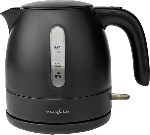 Nedis KAWK300EBK Wasserkocher Schwarz Fassungsvermögen: 1l