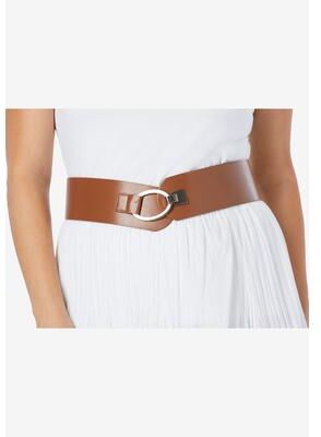 Women's Contour Belt by Accessories For All in Saddle (Size 26/28)