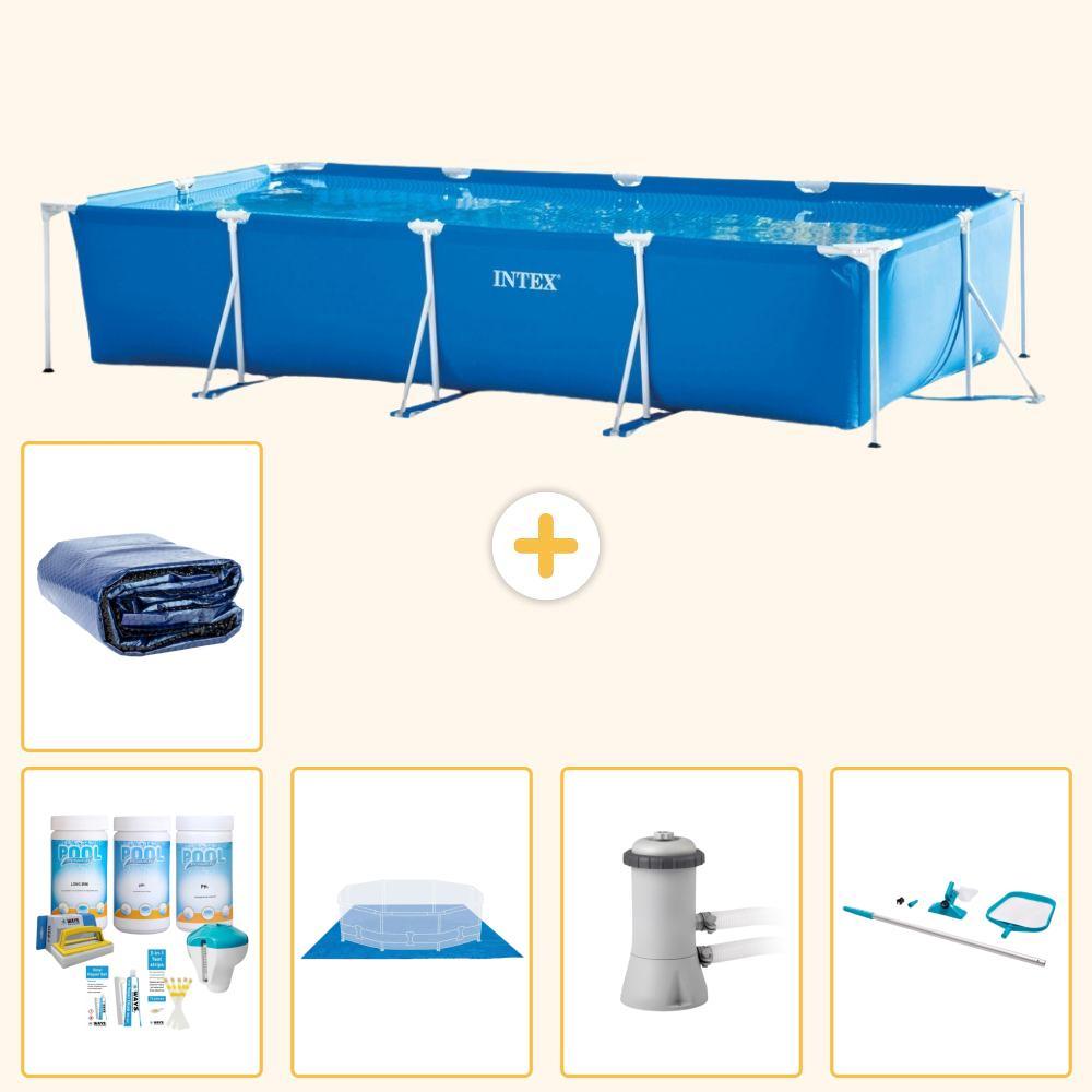 Rechteckiger Frame Pool - 450x220x84 cm - 6-teilig S20075