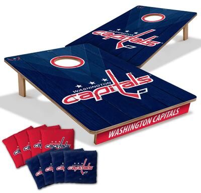 Skip's Garage Washington Capitals NHL Tailgate Cornhole Board Set