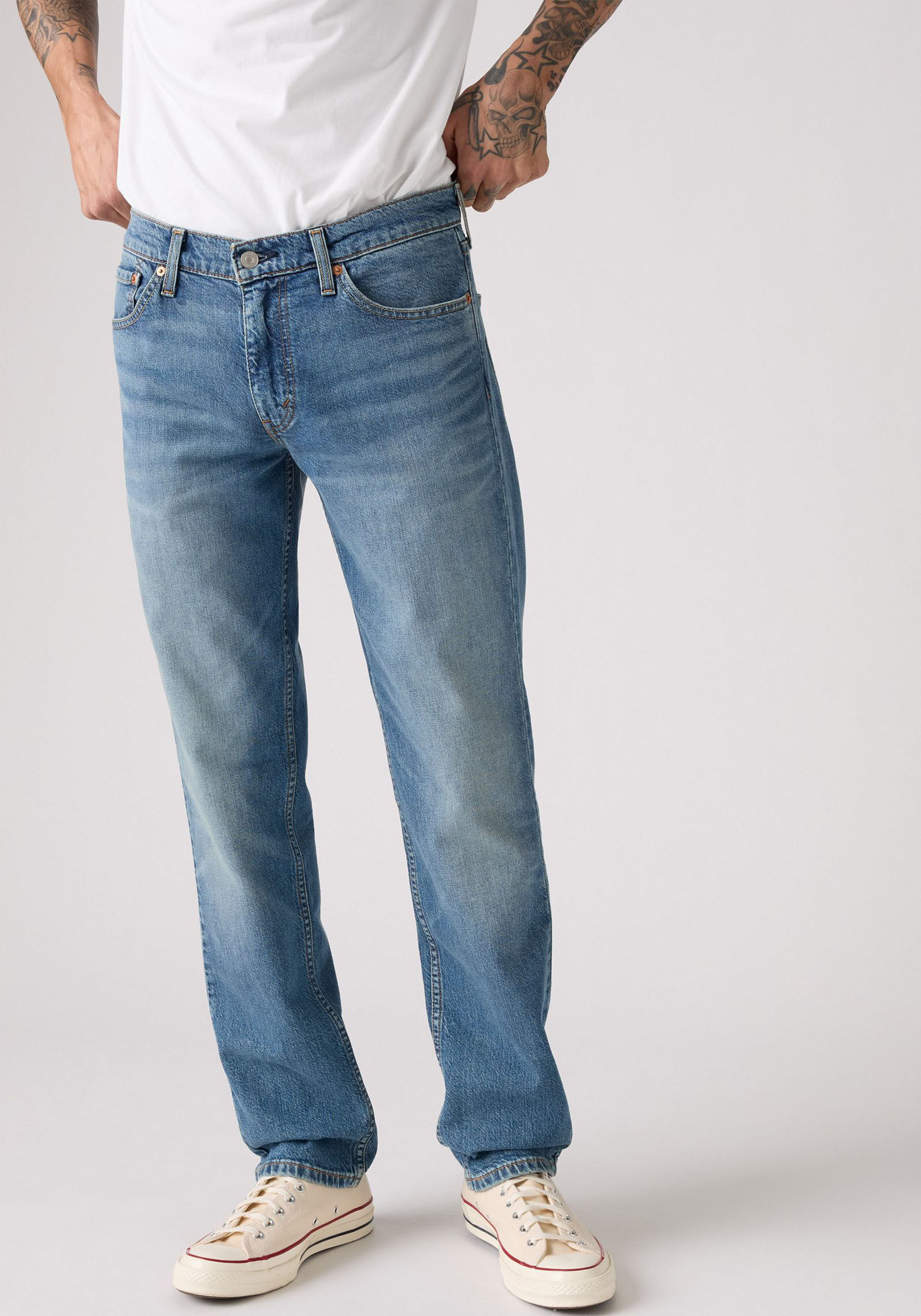 Slim-fit-Jeans LEVI'S "511 SLIM", Herren, Gr. 31, Länge 32, blau (cloud watching), Denim/Jeans, Obermaterial: 99% Baumwolle, 1% Elasthan, slim fit lang, Jeans Slim-fit-Jeans, mit Stretch cloud watching 31, Länge 32