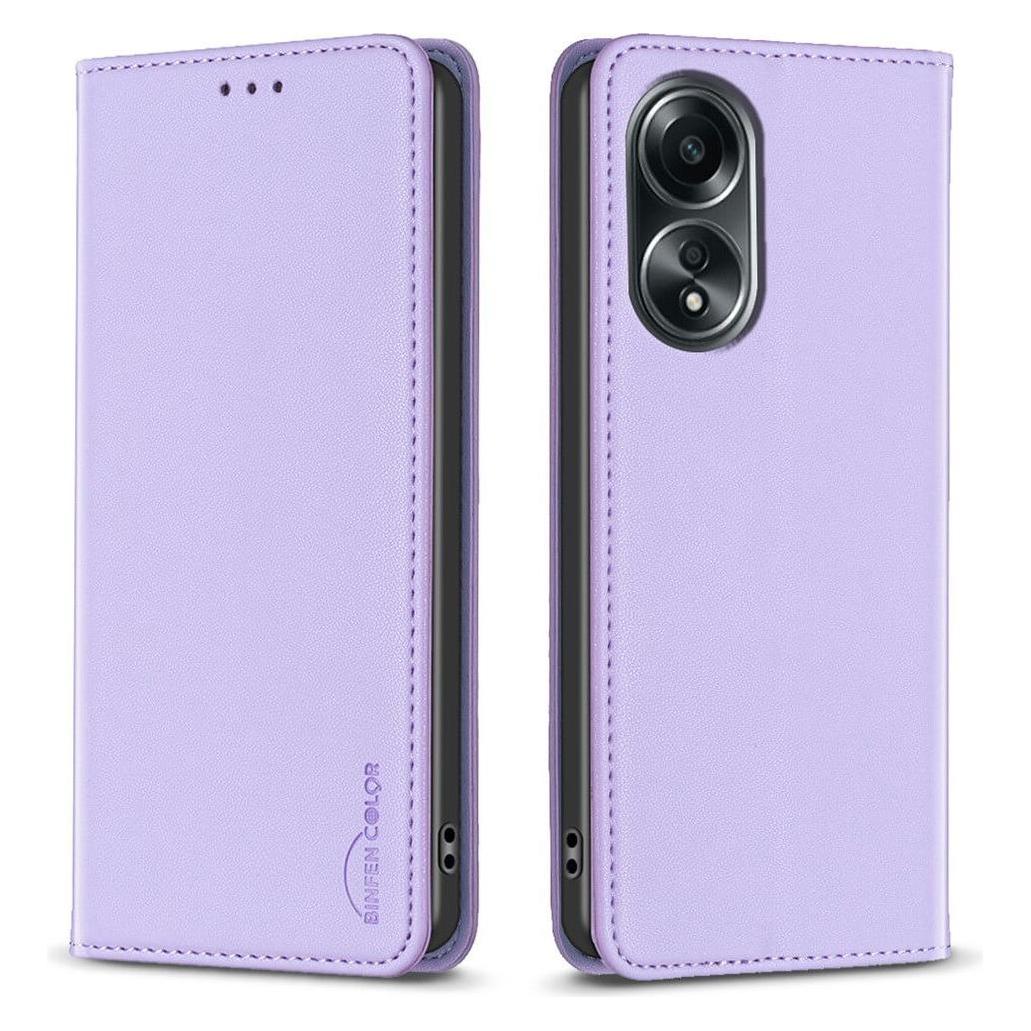 Binfen Color OPPO A58 4G - BINFEN Flip Case Hülle lila (Oppo A58 4G) (660156016E)