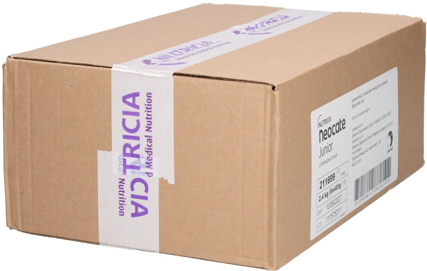 Neocate Junior Pulver Erdbeere 6x400 g