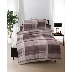 kaeppel Bettwäsche Jersey Tonight Plaid mocca 135x200 cm + 80x80 cm