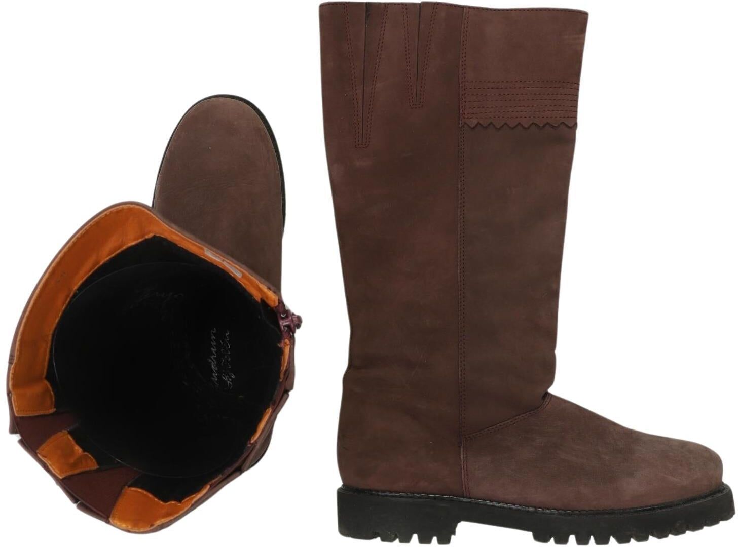 Gudrun Sjödén Damen Stiefel, Braun, Gr. EU 39, Leder - Second Hand