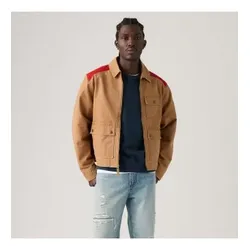 Levi's für Herren. 007RZ-0000 Braune Newell Utility Jacke (S), Lässig, Baumwolle