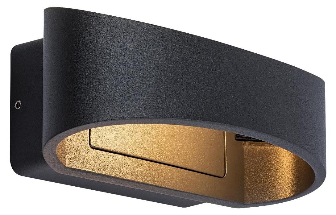 Rabalux Gerla Antracietkleurige LED-gevelverlichting met Up/Down lichteffect, 9W, IP54