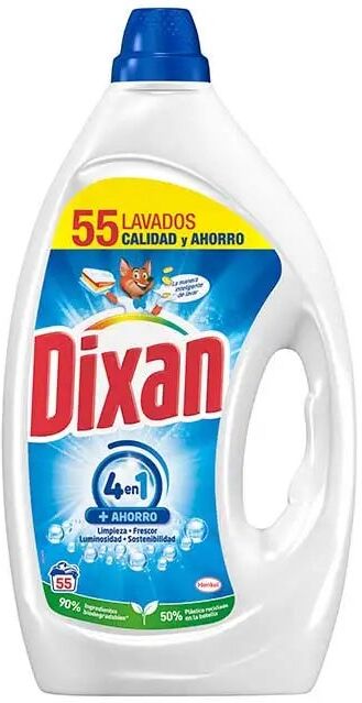 DIXAN Detergente Gel Total Azul 55 Cacitos