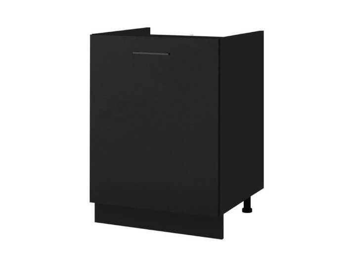 Meuble sous-évier Lovia Noir Mat 1 porte L 60 cm - Cuisineandcie