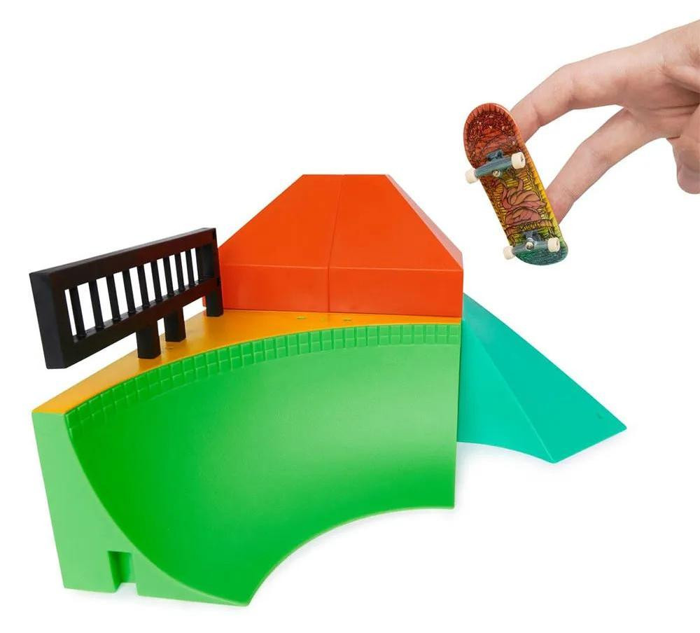 Spin Master Tech Deck Quarter Bowl Ruckus vinger skateboard set voor kinderen vanaf 6 jaar
