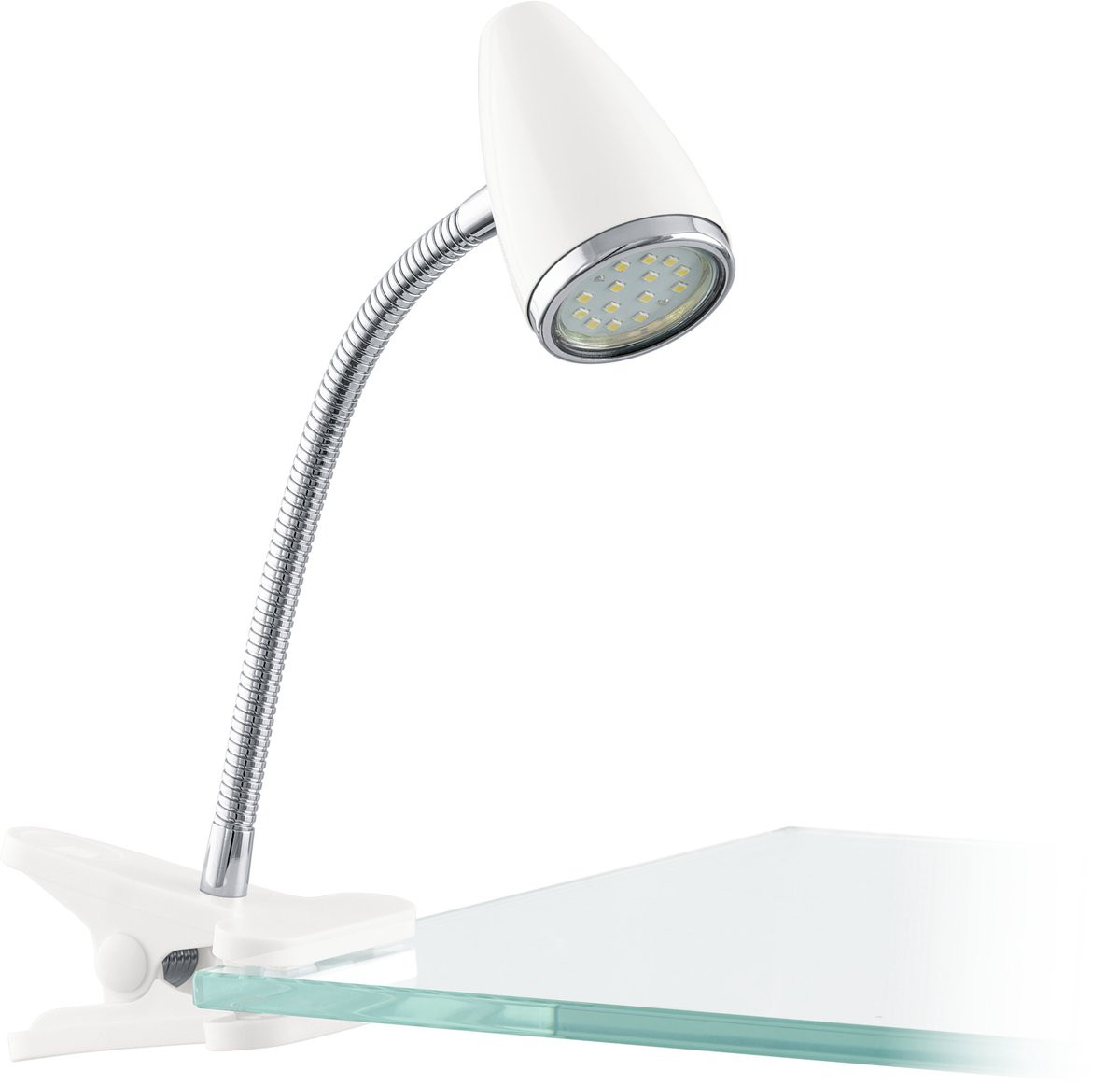 Eglo Riccio 1 LED klemspot wit/chroom