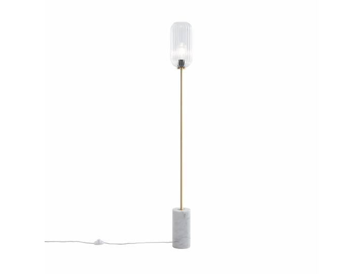 Lampadaire Art Déco en laiton avec verre clair - Rid