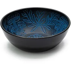Aluminum Singing Bowl - Magic Mushroom - Blue (20cm)