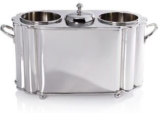 Zodax Alsace Brass 2-Bottle Wine Cooler