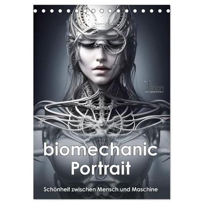 Biomechanic Portrait - Schönheit zwischen Mensch und Maschine (Tischkalender 2027 DIN A5 hoch), CALVENDO Monatskalender