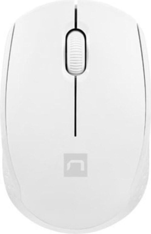 Natec Stork Optische Draadloze Muis met USB Type-A, 1600 DPI, Wit