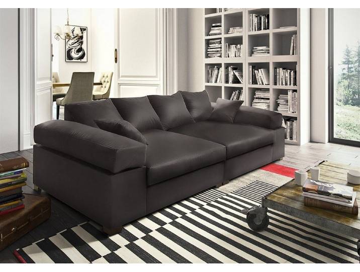 Fun Möbel Big-Sofa Big Sofa Couchgarnitur Megasofa Riesensofa AREZZO, inkl. Zierkissen 1 Teile, Neue Stoffe unter der Artikelnummer: S0V8R0K8OM1P2