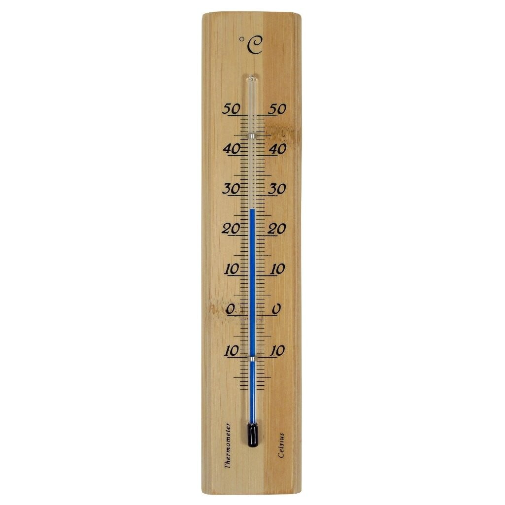 Nature Buitenthermometer van bamboe