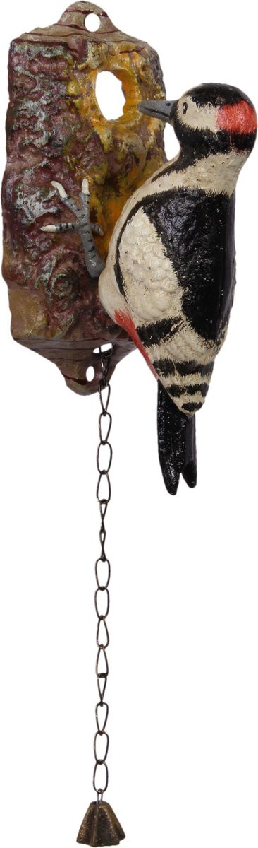Gietijzeren deurklopper specht Hoogte: 20,5 cm