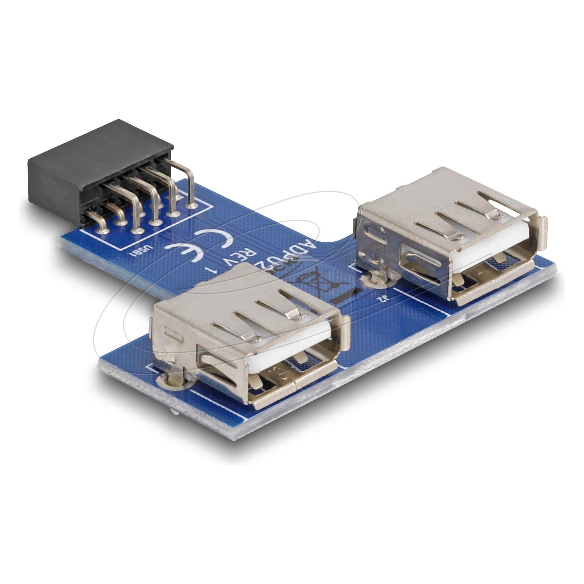 Delock 41824 USB Pinheader Buchse (USB-A) (41824)