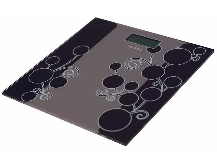Primotecq Scalina Glaswaage Design – Personenwaage/Körperwaage – braun