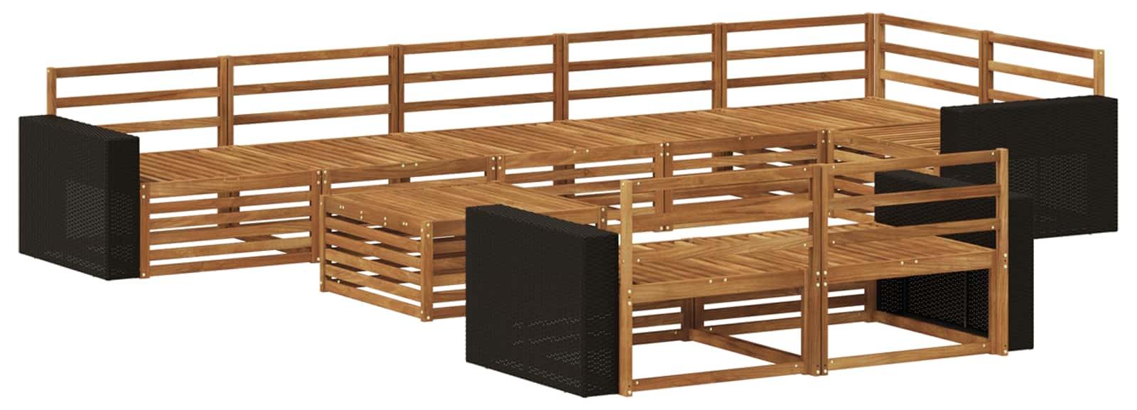 Outdoor-Sofagarnitur 9 pcs