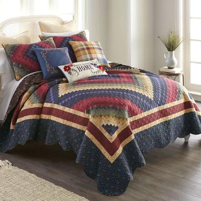 American Heritage Textiles Chesapeake Mini Quilt Set Multi Bright, Queen, Multi Bright