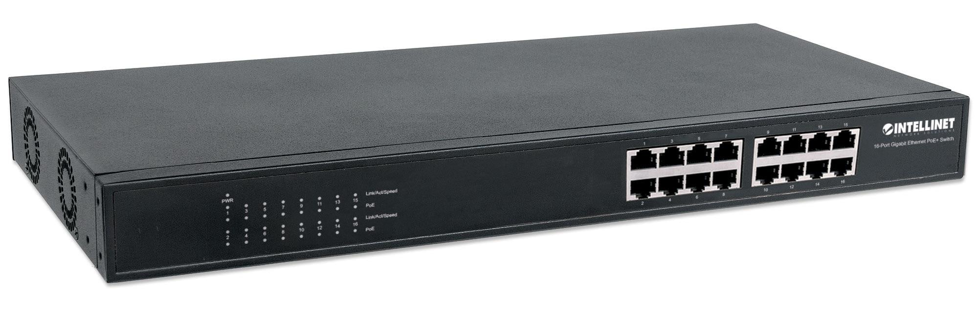 Intellinet 16-Port Gigabit Ethernet PoE+ Switch 560993
