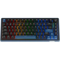 Ducky OK-M-75 Tastatur (US, Kabelgebunden), Tastatur, Schwarz