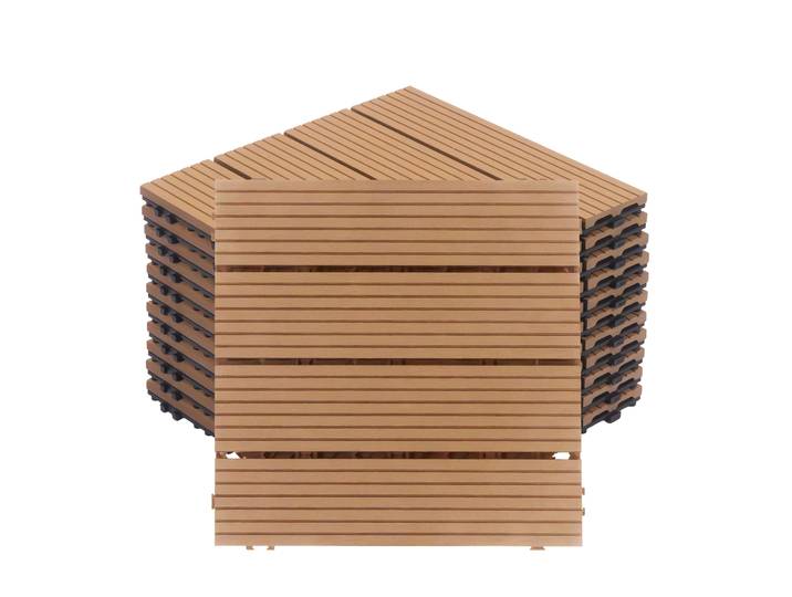 Bodenplatte PALMER 22er Set 30 x 30 cm hellbraun