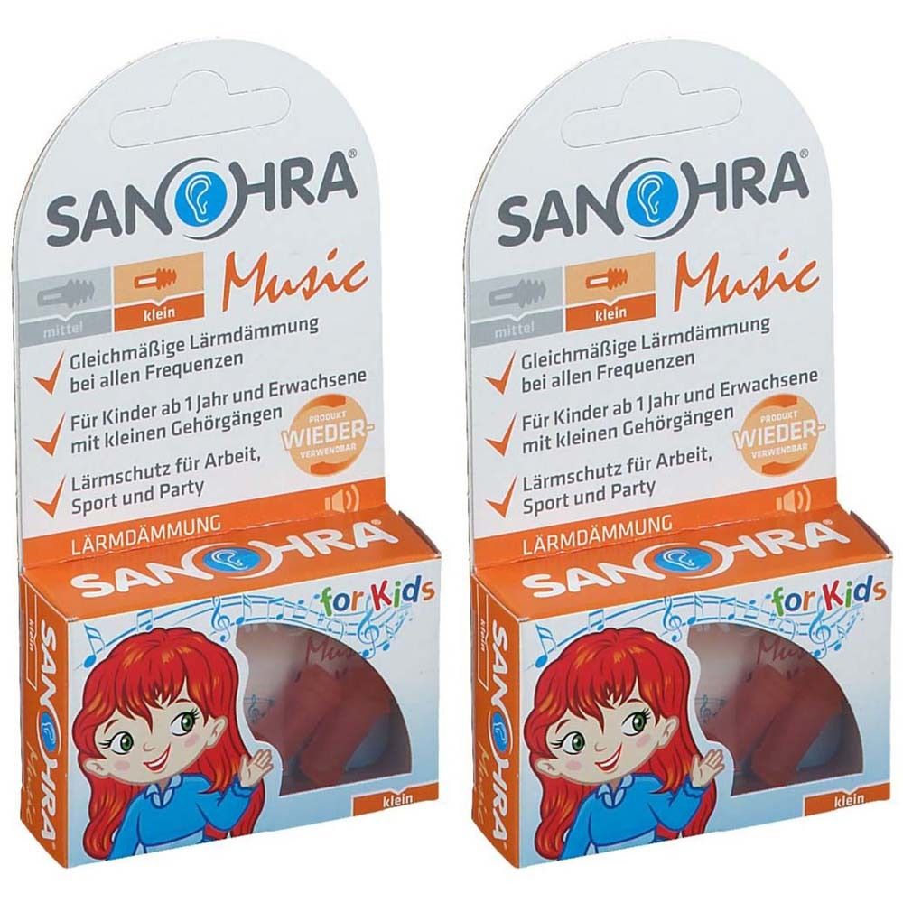Sanohra Music F Kinder x2 2x2 St Ohrstöpsel