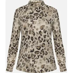 Langarmshirt mit Animalprint Mehrfarbig 48