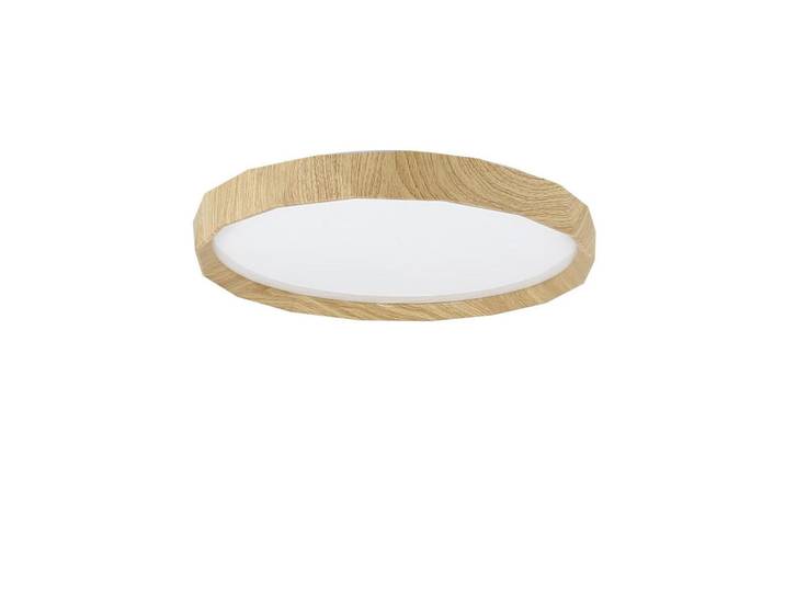 Nettlife Led-Deckenleuchte Richard 40 cm, Ahornfarben, Kunststoff, Rund, LED integrated, 40x6.5x40 cm, Lampen & Leuchten, LED Beleuchtung, LED-Deckenleuchten