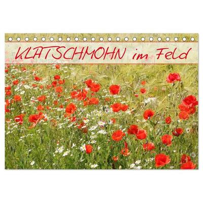 Klatschmohn im Feld (Tischkalender 2027 DIN A5 quer), CALVENDO Monatskalender