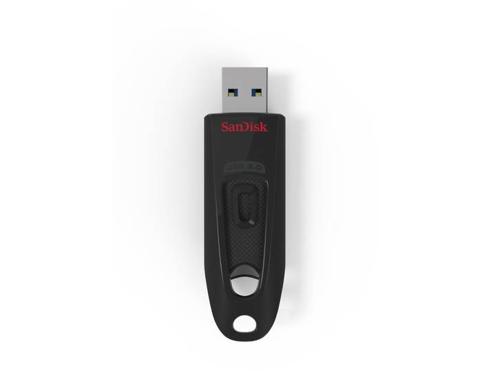 SanDisk Ultra - USB 3.0 Flash Drive 128GB - Stootvast - Zwart