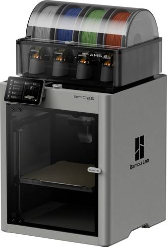 BambuLab P2S Combo (AMS 2 Pro) 3D Drucker beheizbares Druckbett, integrierte Kamera, LED-Beleuchtung, App-Anbindung, 12,7cm
